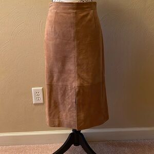 J. Crew | A-Line Suede Midi Pencil Skirt Size 4